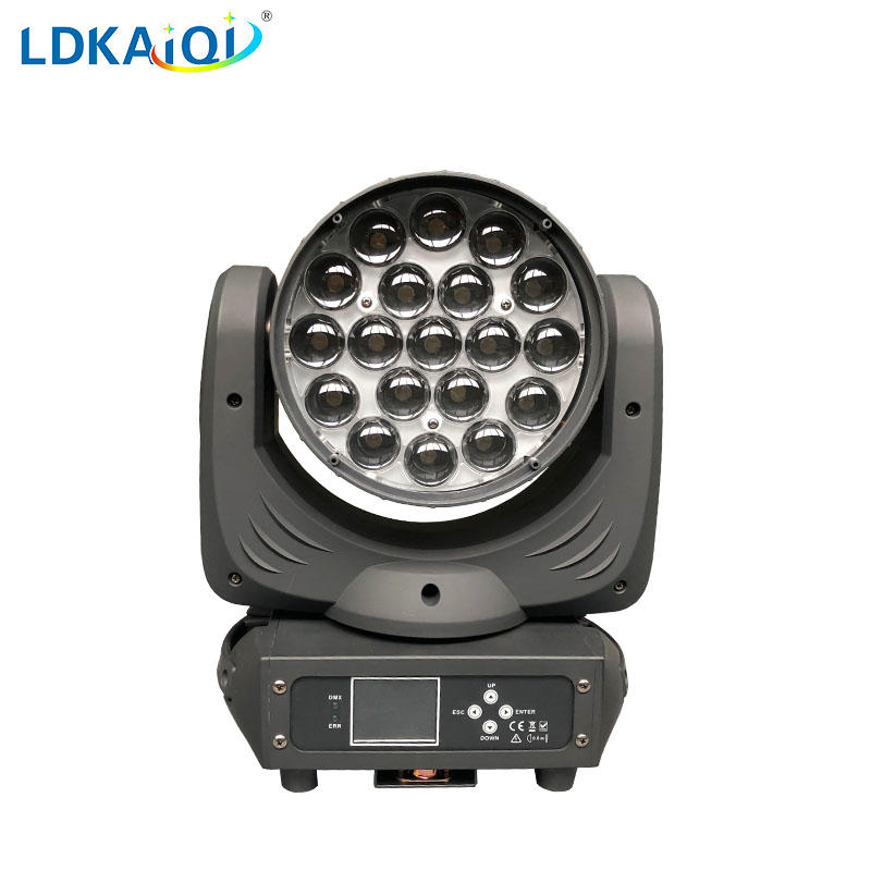 Zoom Wash Led Moving Head Light 19X12W RGBW 4in1