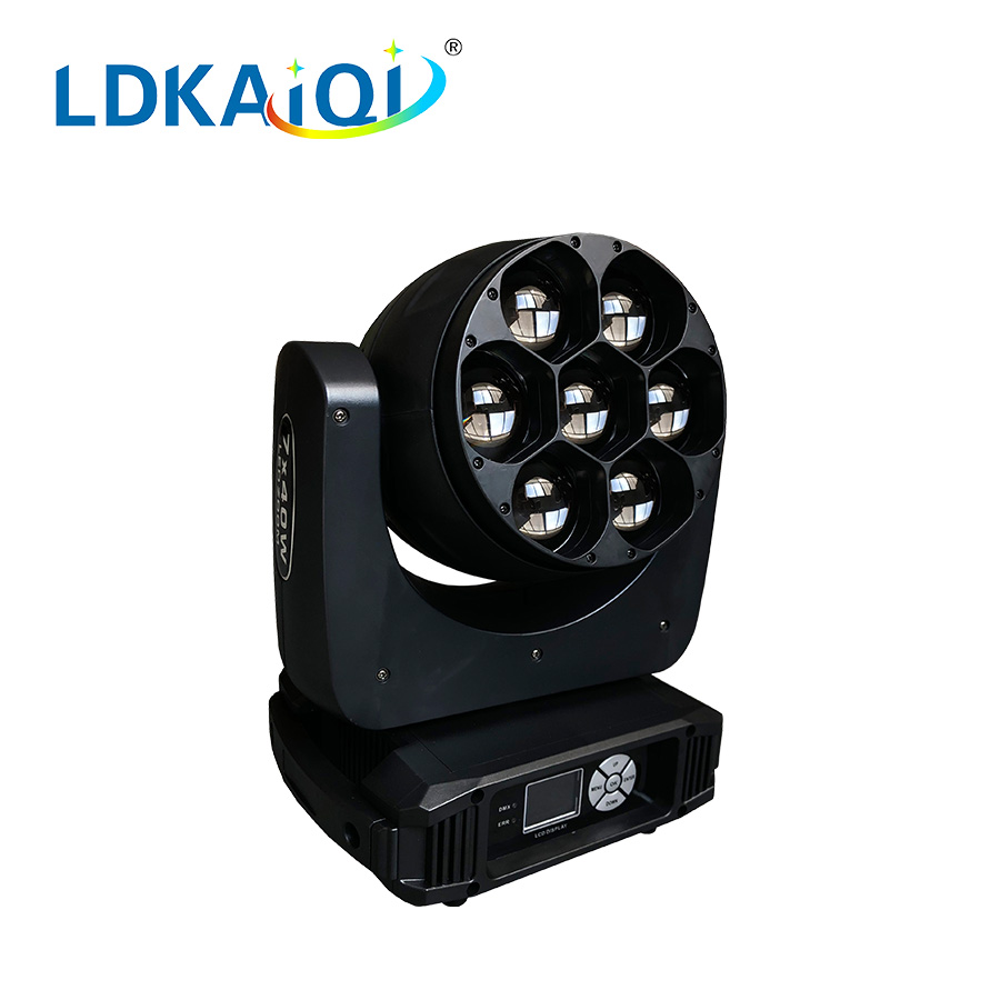 Zoom Wash Led Moving Head Light 7X40W 4in1