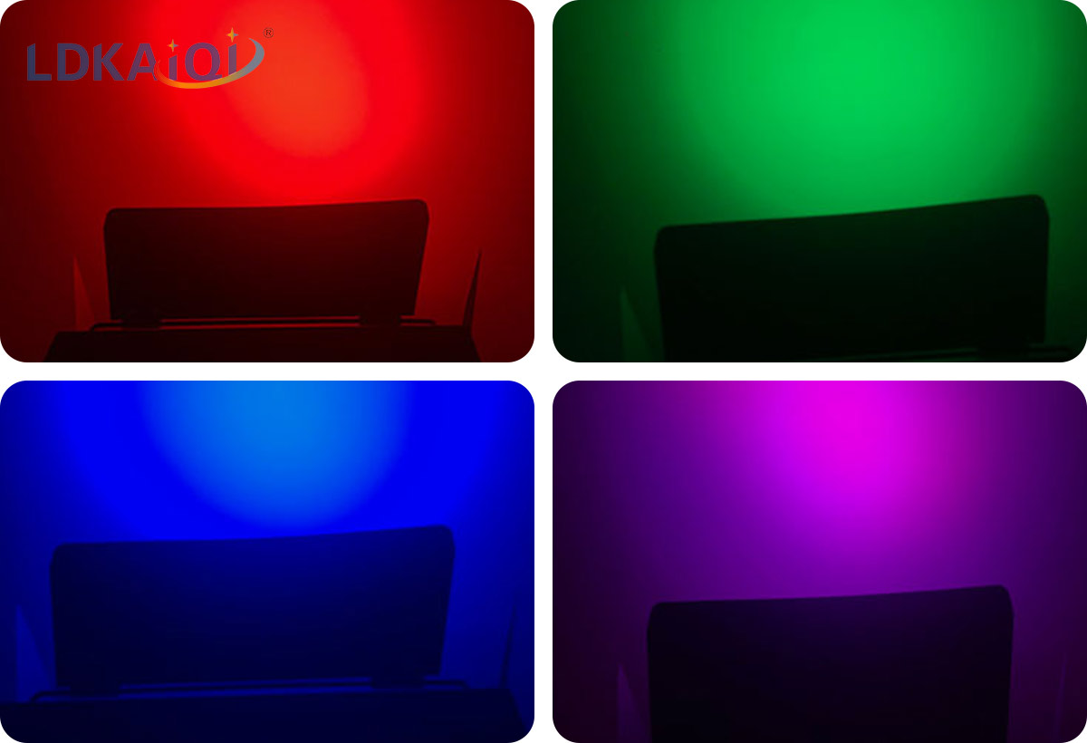 Led Wall Washer Light With Barn Door 72X3W RGB 3in1(图1)