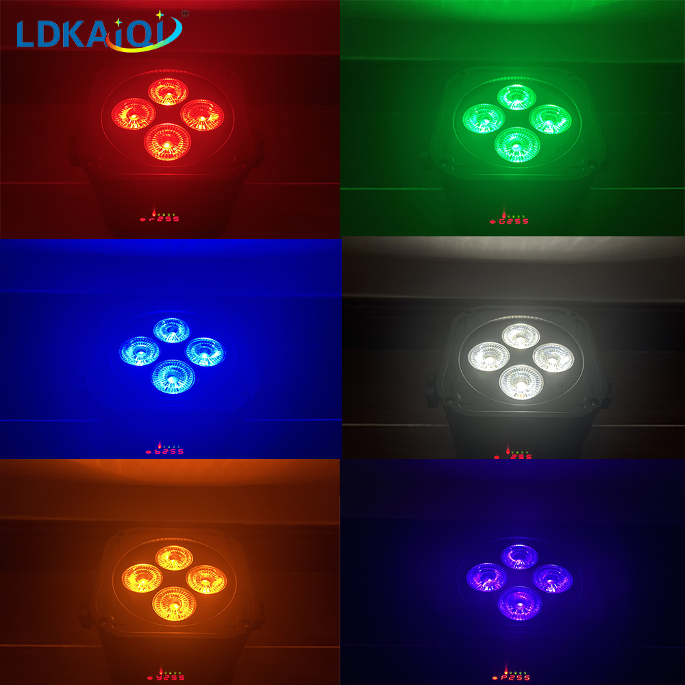 Led Battery Wireless Uplight Par Can Light 4X18W 6in1(图1)