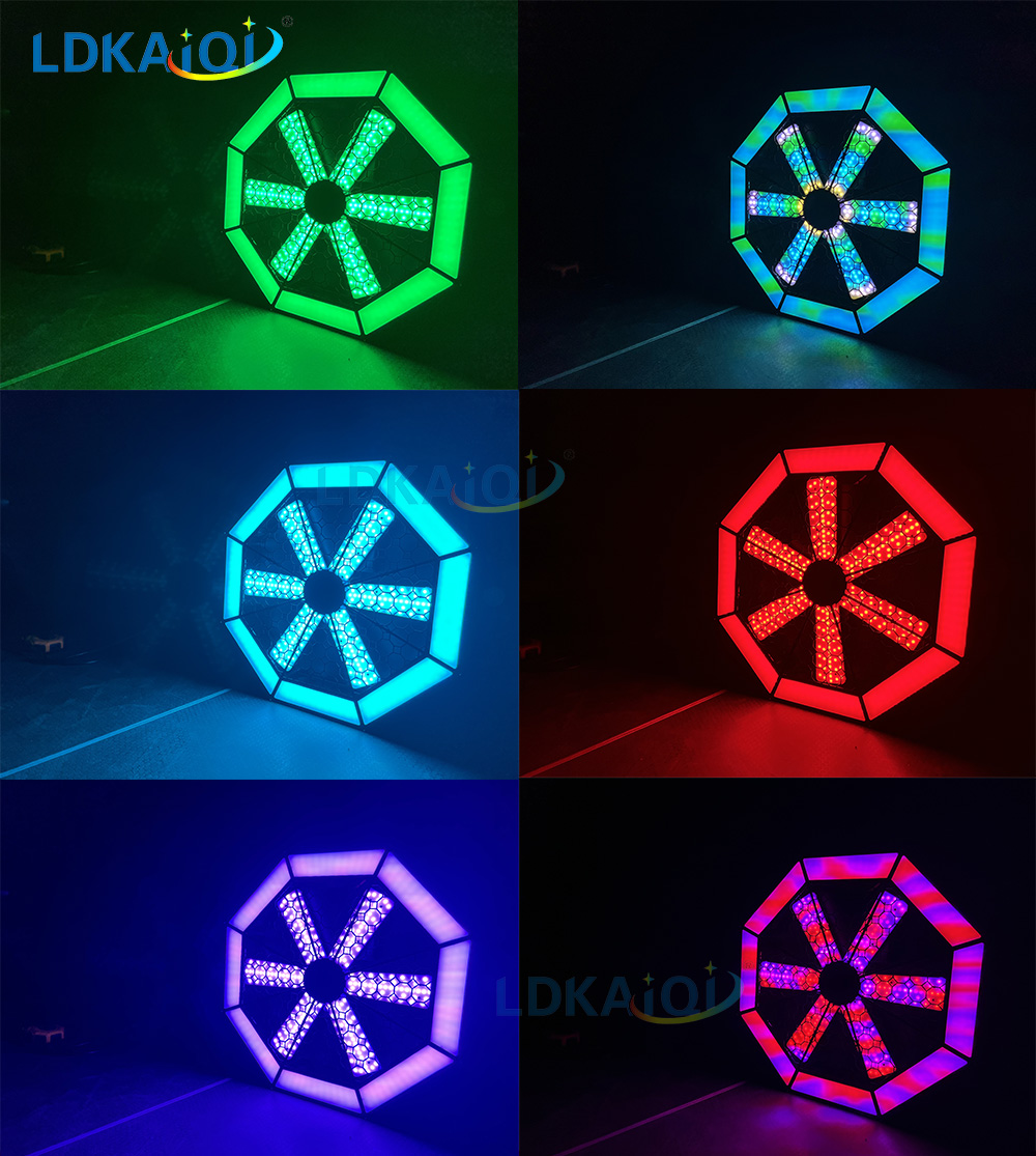 LED Fan Background Light 950pcs RGBW(图2)