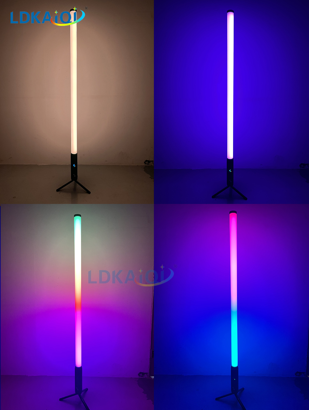LED Tube Pixel Light 360 degrees Waterproof battery wireless remote and App control (图2)