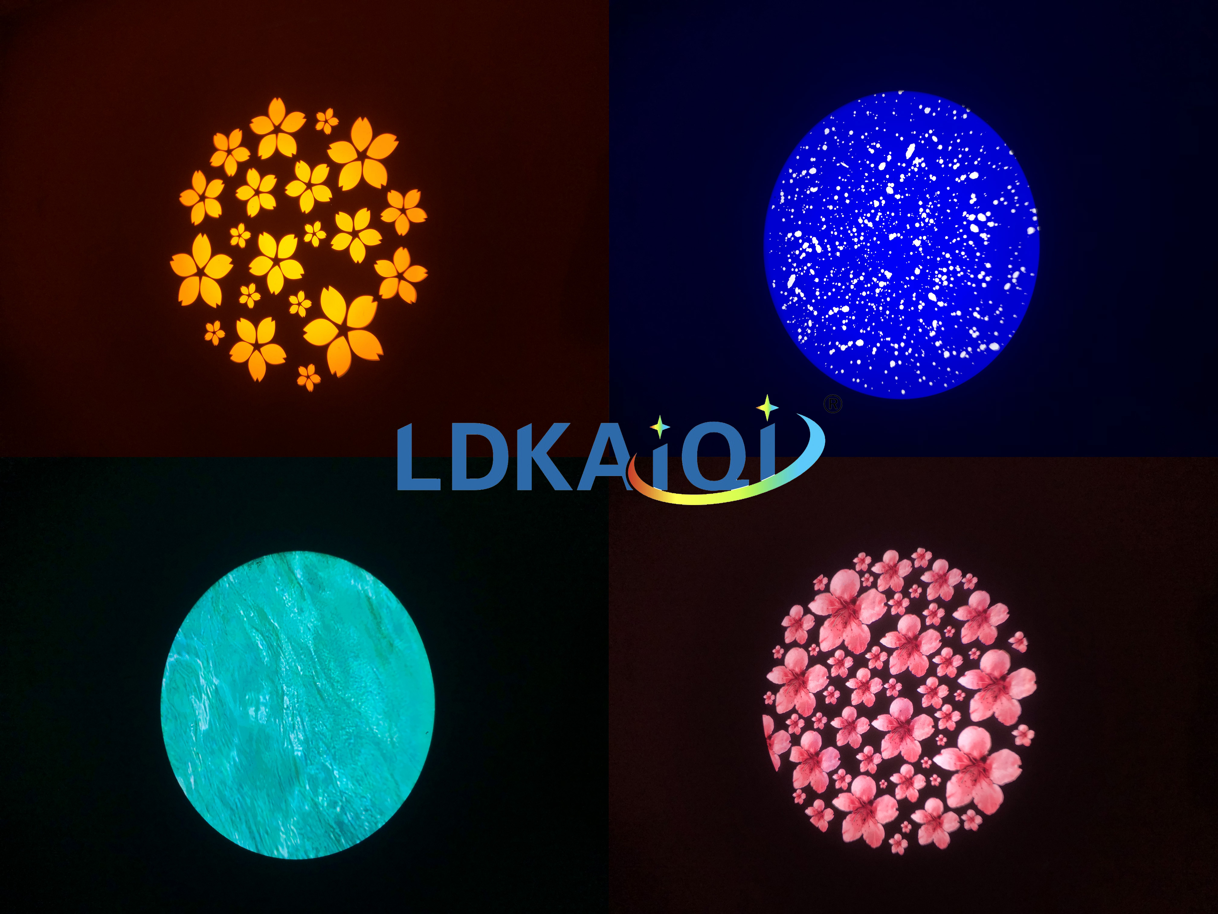 IP65 4 Gobos Projector Light 150W DMX512 &Remote Control(图1)