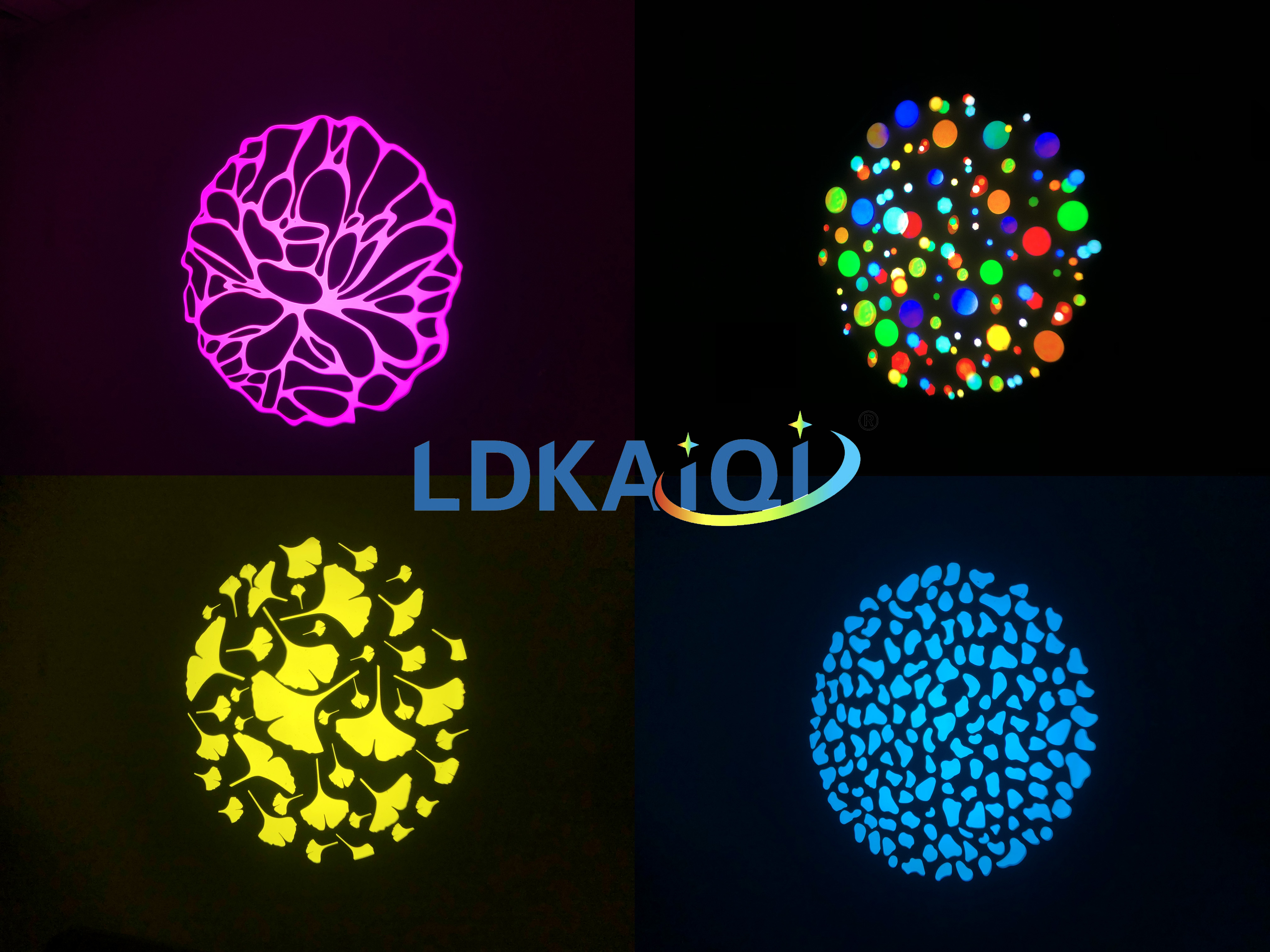 IP65 4 Gobos Projector Light 150W DMX512 &Remote Control(图2)