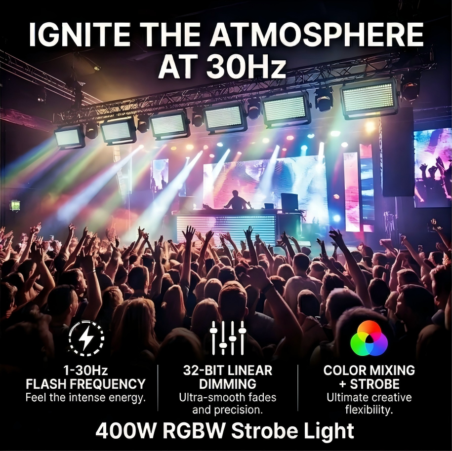 RGBW 400W LED Strobe Light IP65(图1)